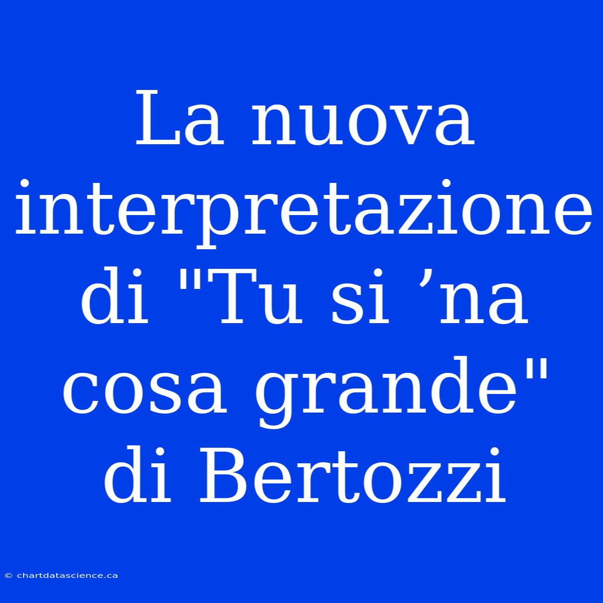 La Nuova Interpretazione Di 