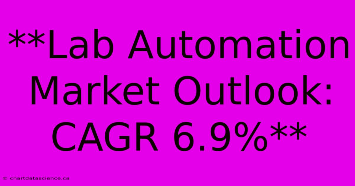 **Lab Automation Market Outlook: CAGR 6.9%**