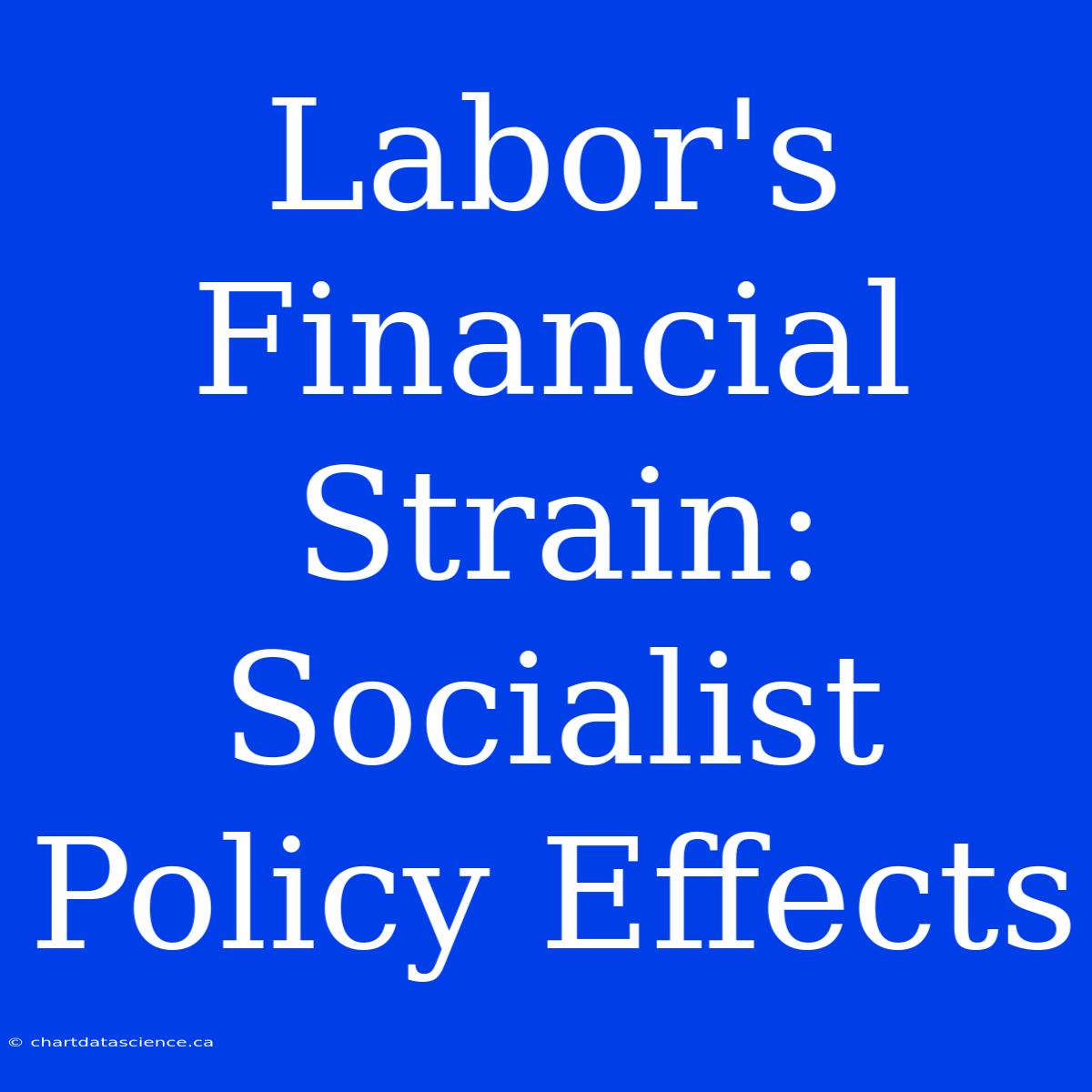 Labor's Financial Strain: Socialist Policy Effects