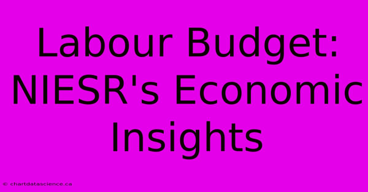 Labour Budget: NIESR's Economic Insights 