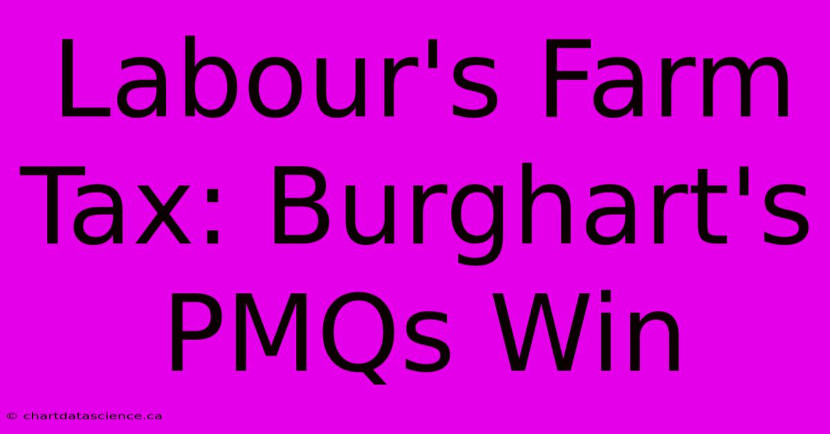 Labour's Farm Tax: Burghart's PMQs Win