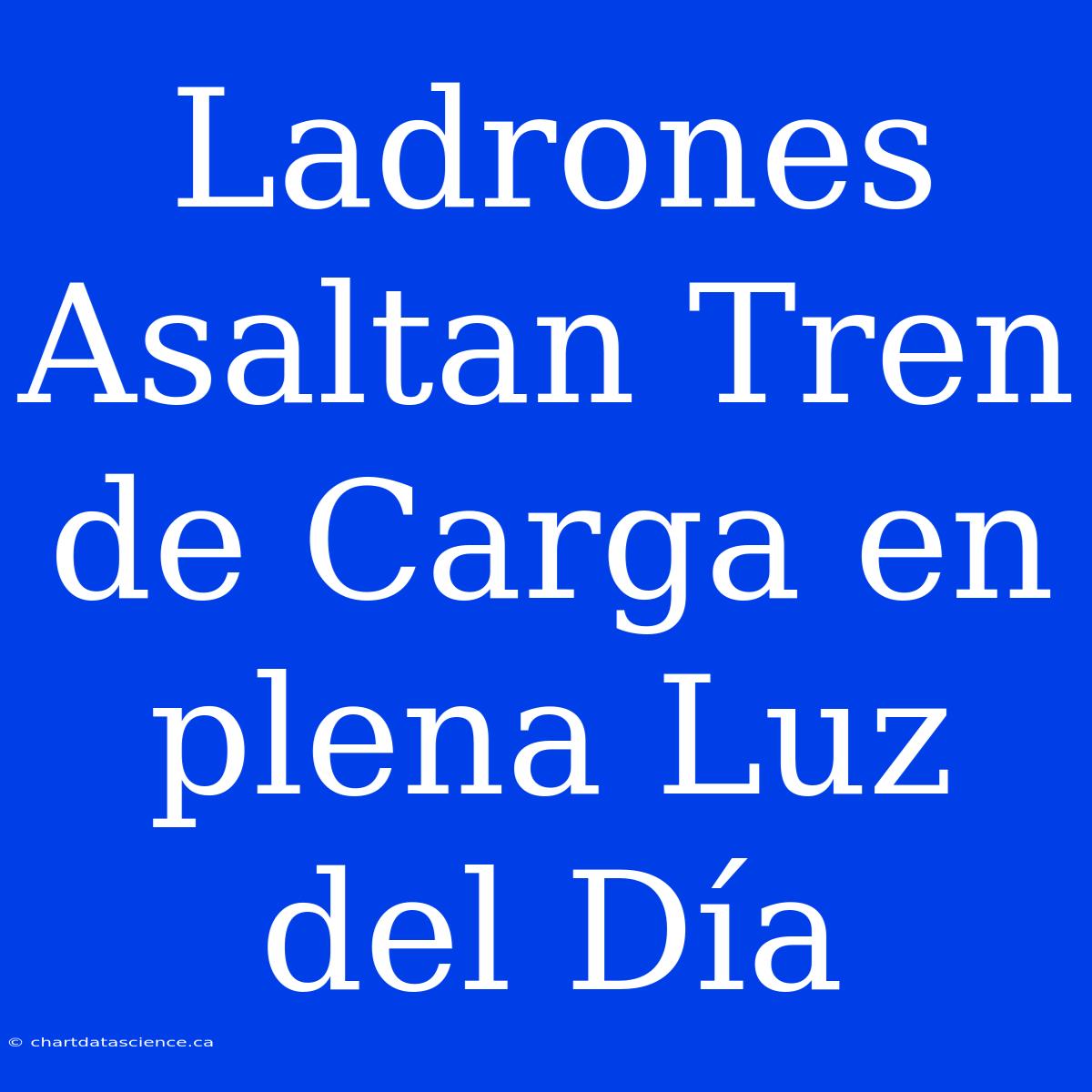 Ladrones Asaltan Tren De Carga En Plena Luz Del Día