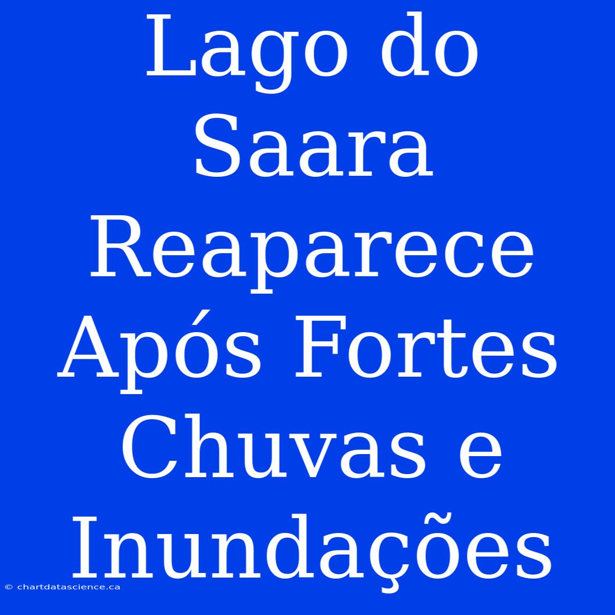 Lago Do Saara Reaparece Após Fortes Chuvas E Inundações