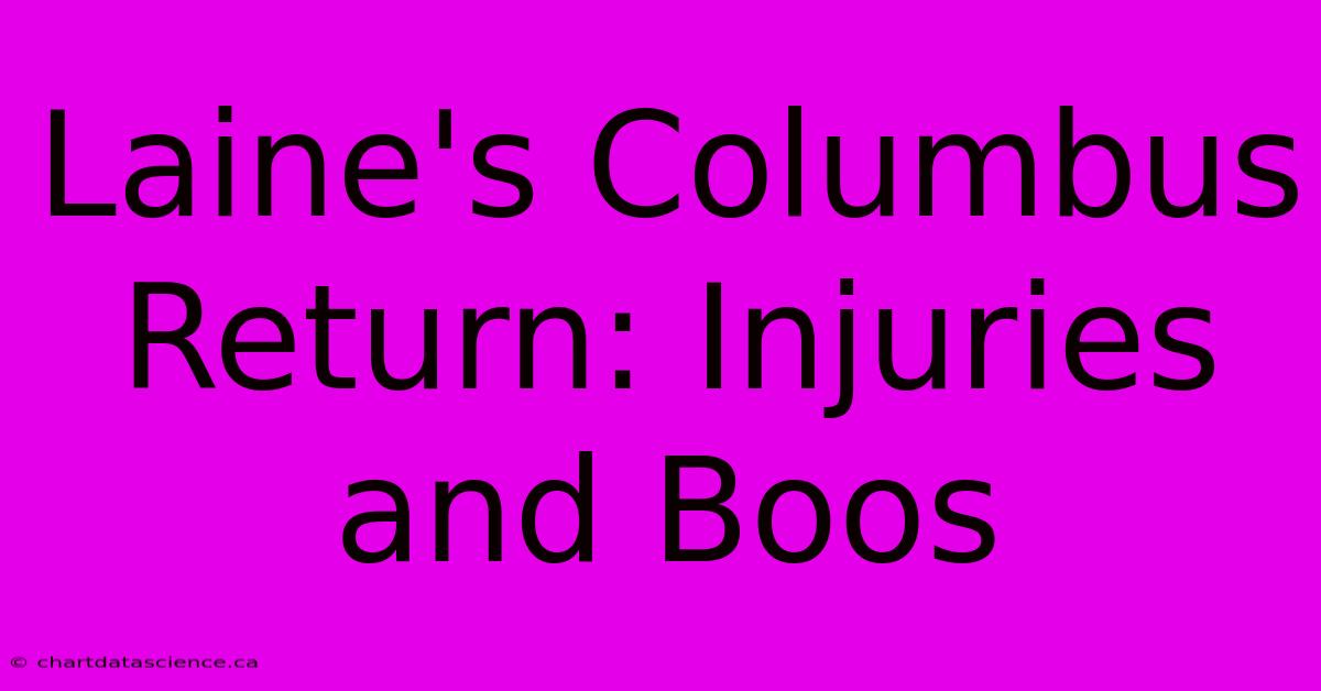 Laine's Columbus Return: Injuries And Boos