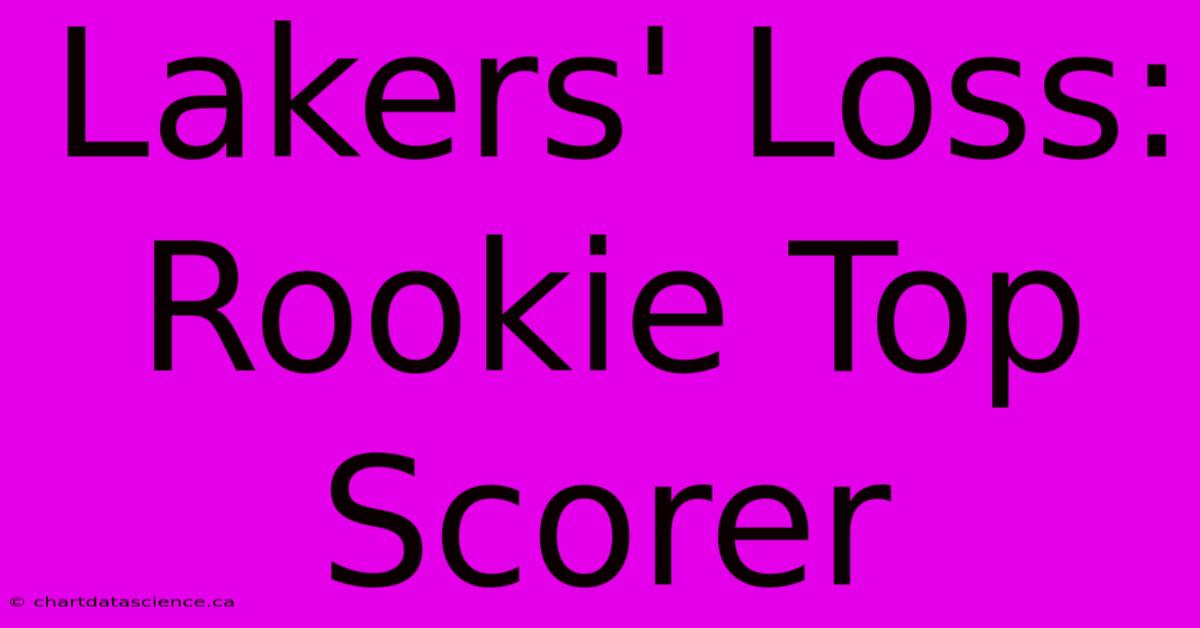 Lakers' Loss: Rookie Top Scorer