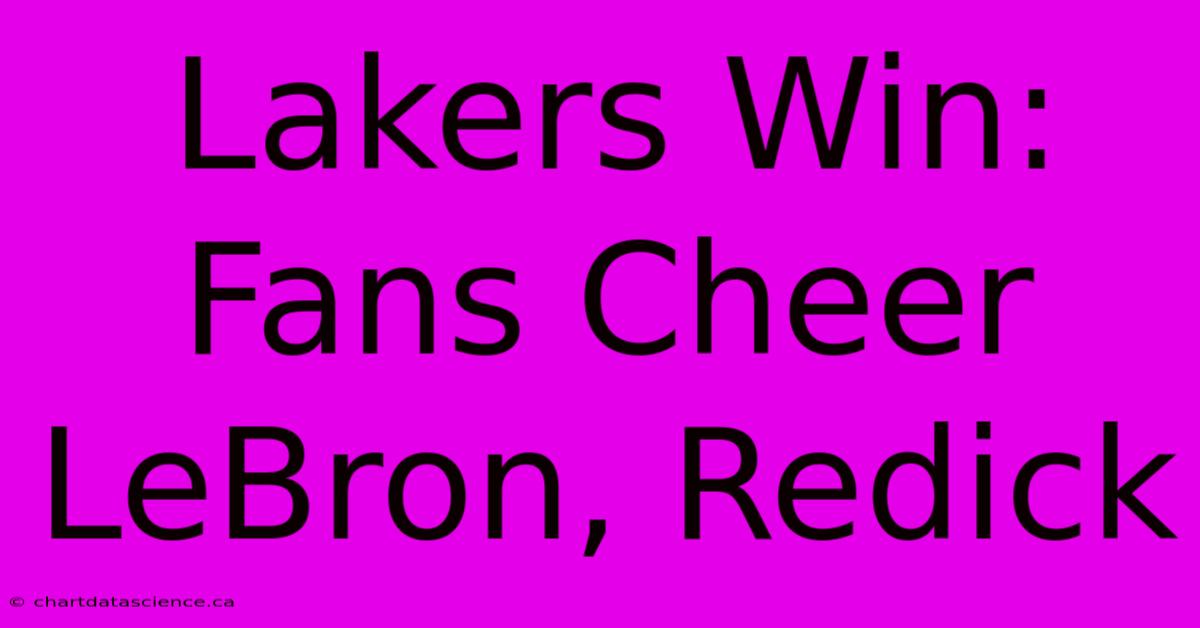 Lakers Win: Fans Cheer LeBron, Redick