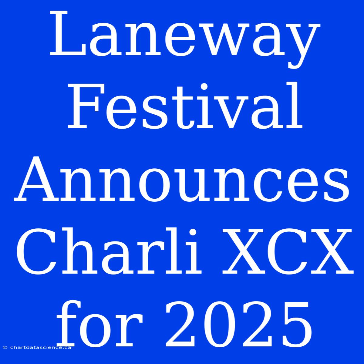 Laneway Festival Announces Charli XCX For 2025