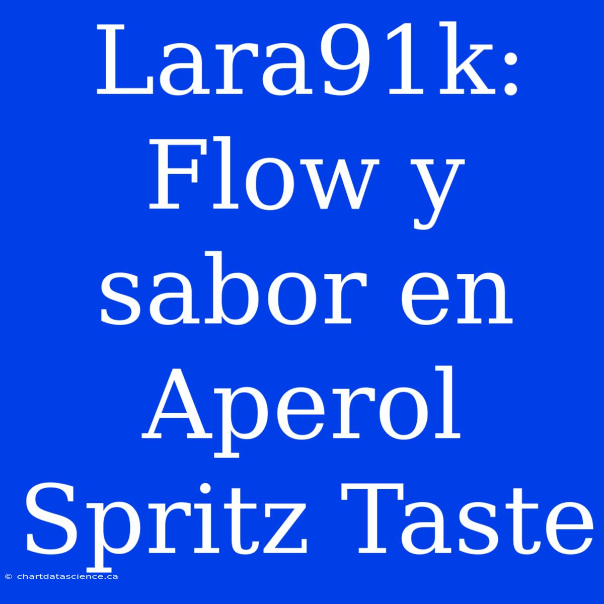 Lara91k: Flow Y Sabor En Aperol Spritz Taste