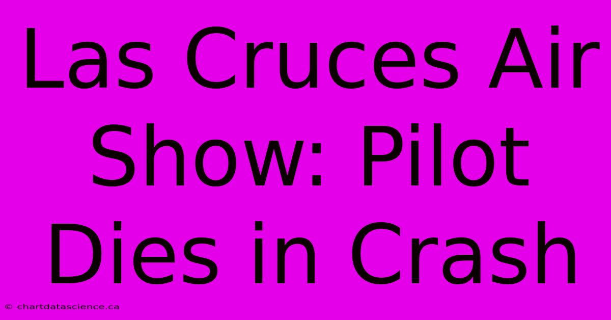 Las Cruces Air Show: Pilot Dies In Crash