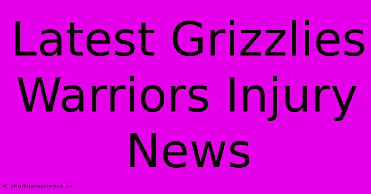 Latest Grizzlies Warriors Injury News