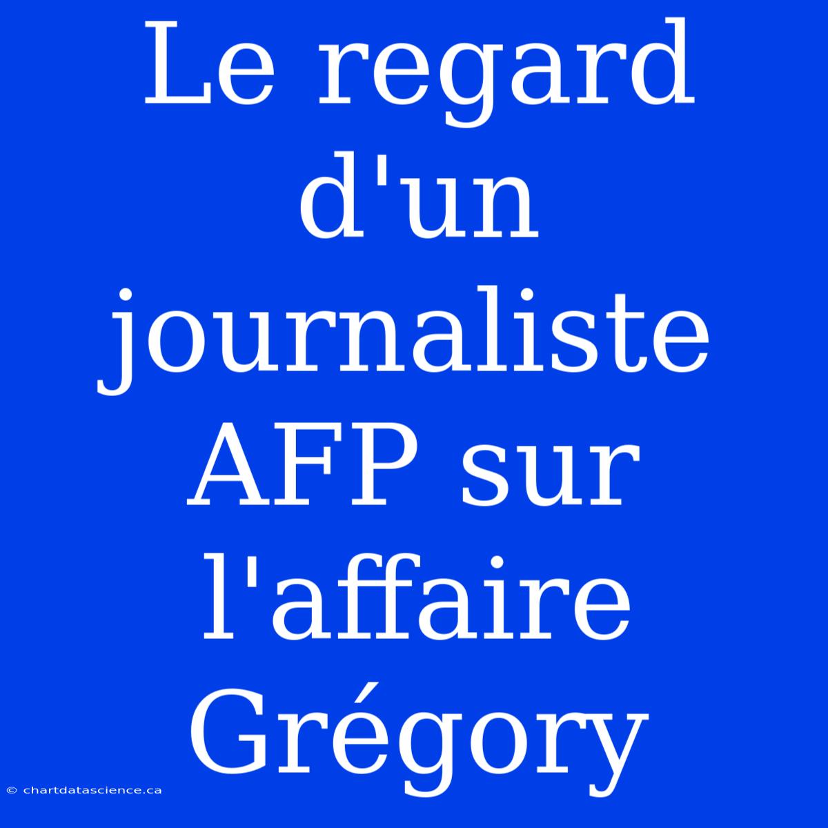 Le Regard D'un Journaliste AFP Sur L'affaire Grégory