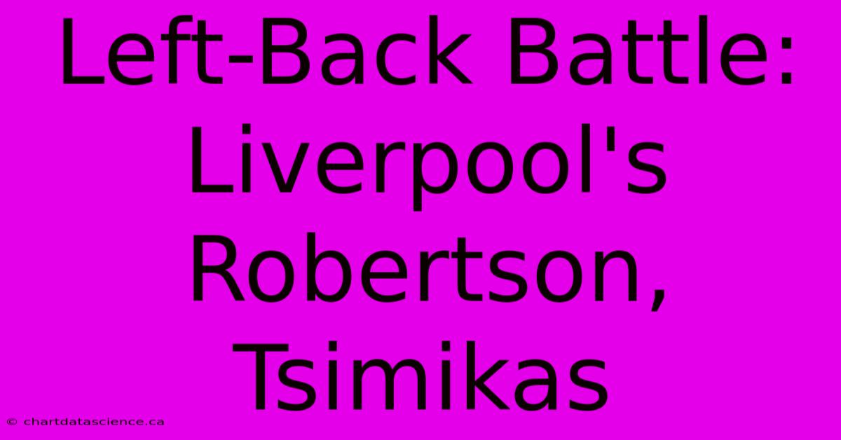 Left-Back Battle: Liverpool's Robertson, Tsimikas