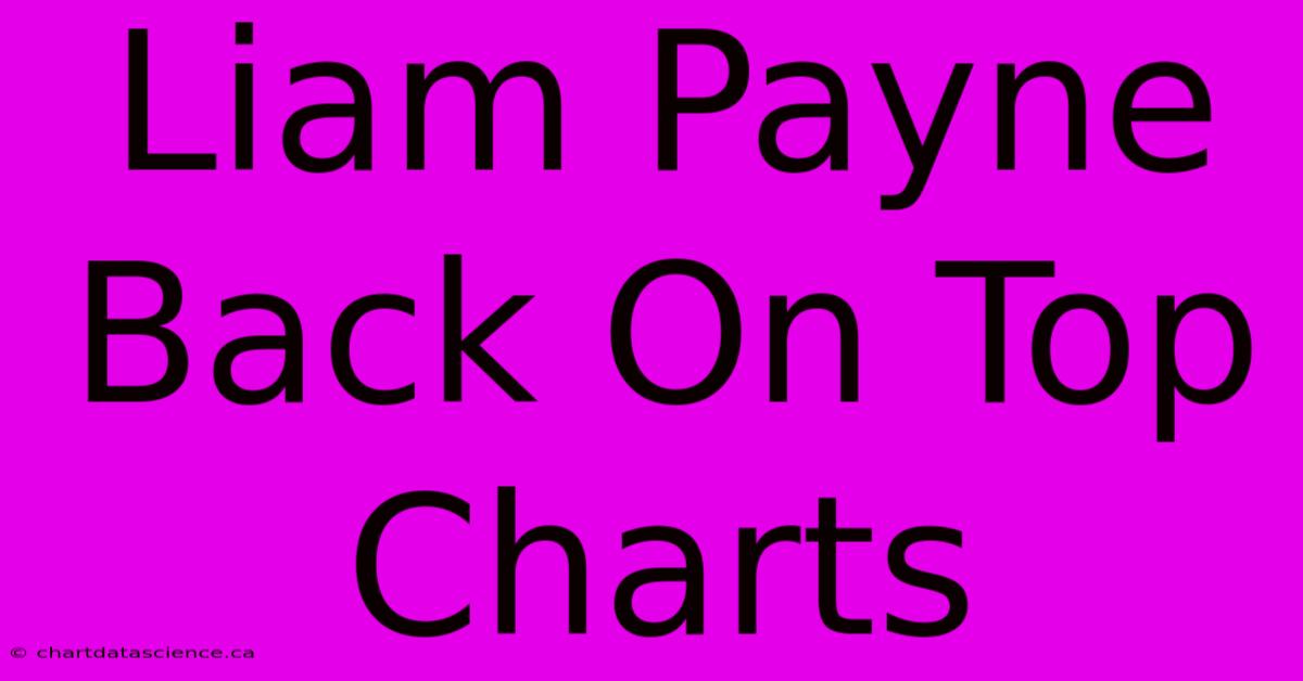 Liam Payne Back On Top Charts