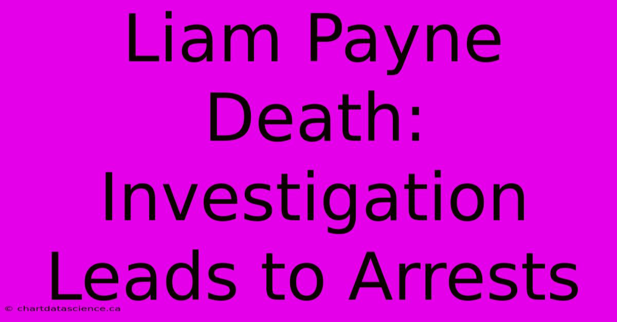 Liam Payne Death: Investigation Leads To Arrests 