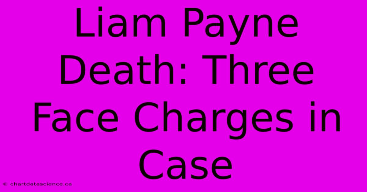 Liam Payne Death: Three Face Charges In Case