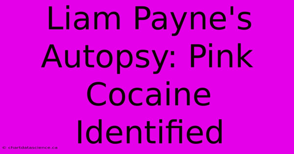 Liam Payne's Autopsy: Pink Cocaine Identified