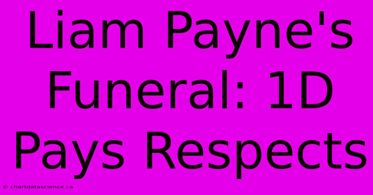 Liam Payne's Funeral: 1D Pays Respects