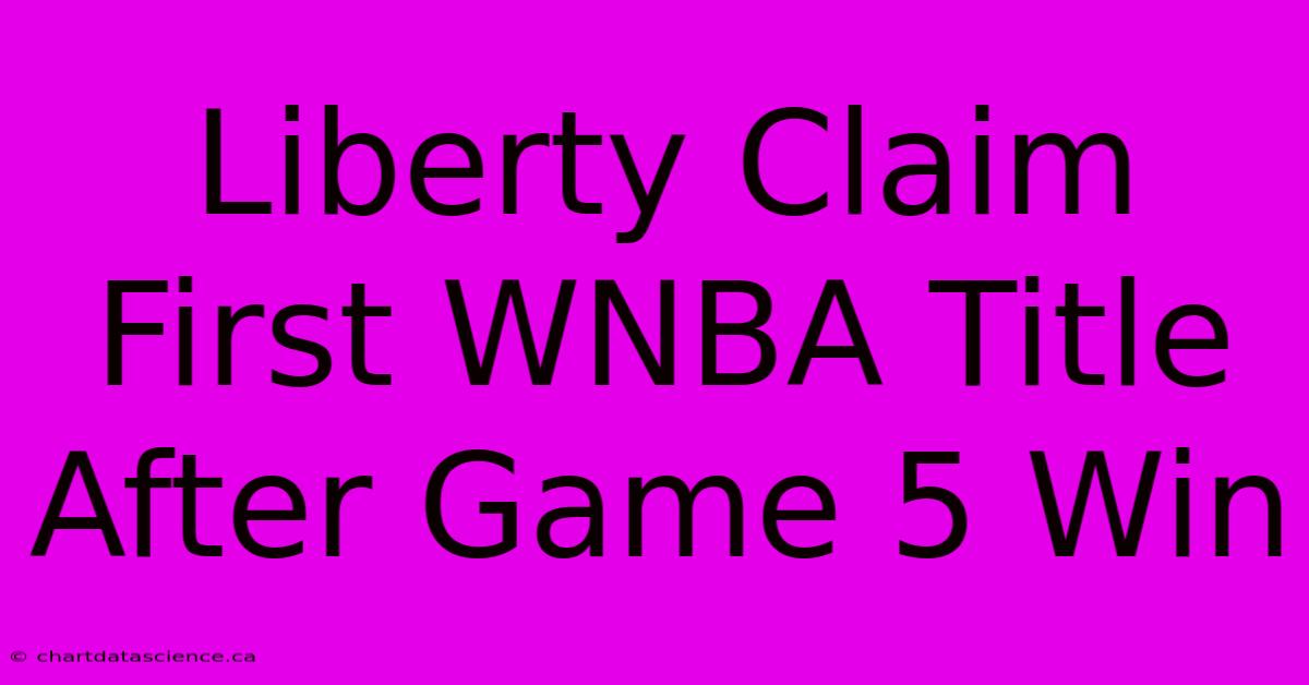 Liberty Claim First WNBA Title After Game 5 Win