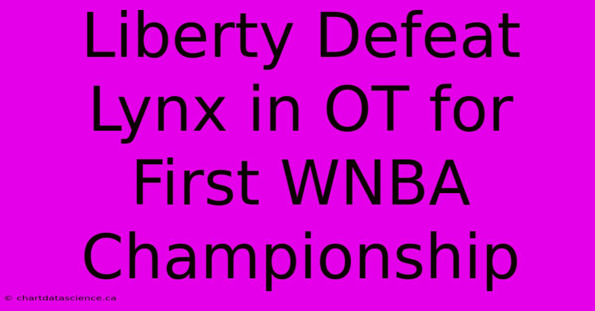 Liberty Defeat Lynx In OT For First WNBA Championship