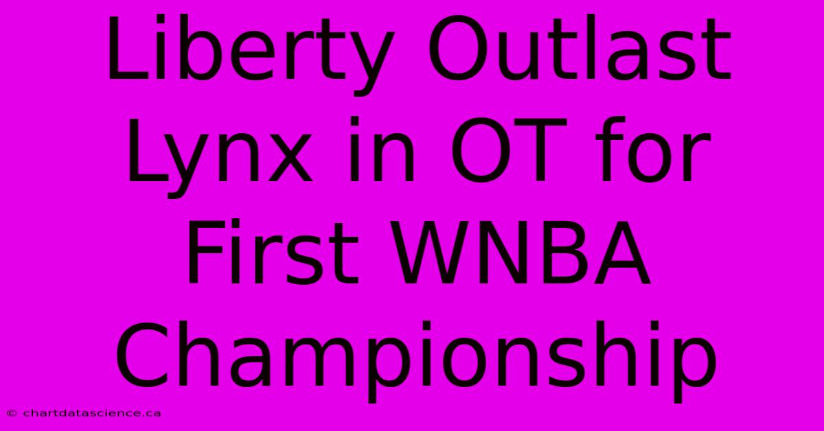 Liberty Outlast Lynx In OT For First WNBA Championship