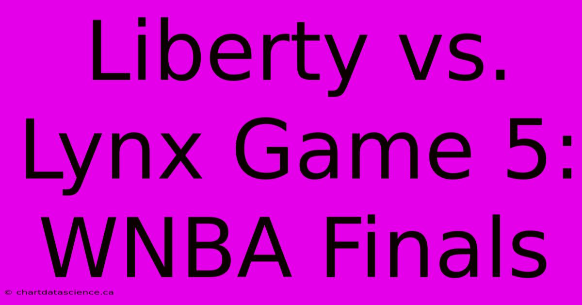 Liberty Vs. Lynx Game 5: WNBA Finals 