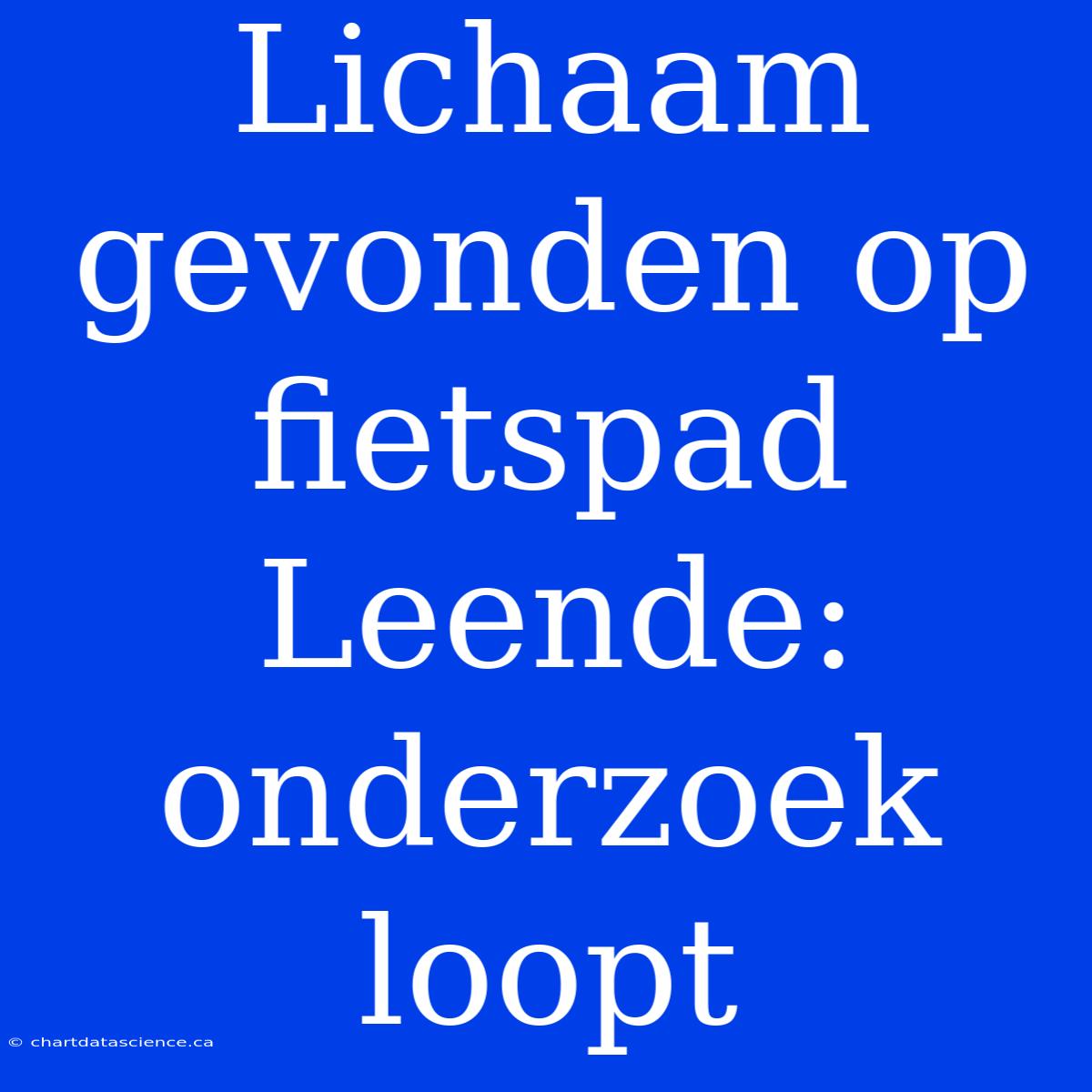 Lichaam Gevonden Op Fietspad Leende: Onderzoek Loopt