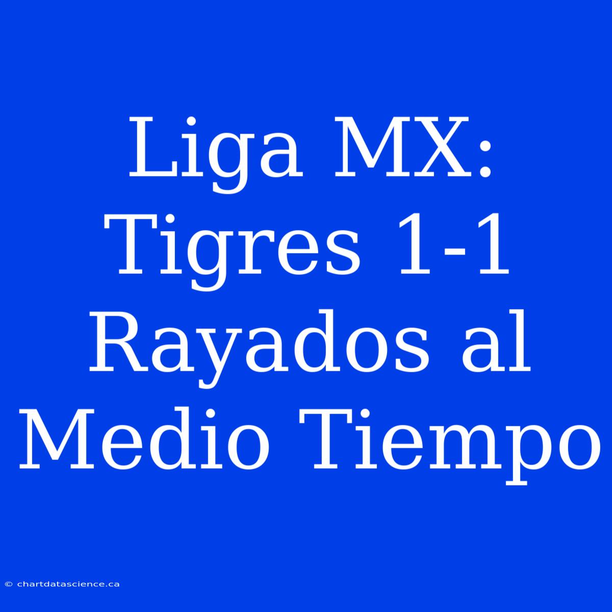 Liga MX: Tigres 1-1 Rayados Al Medio Tiempo