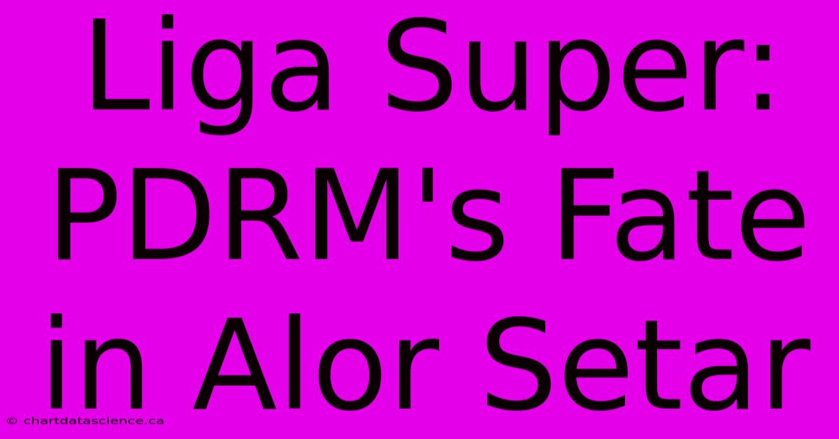 Liga Super: PDRM's Fate In Alor Setar