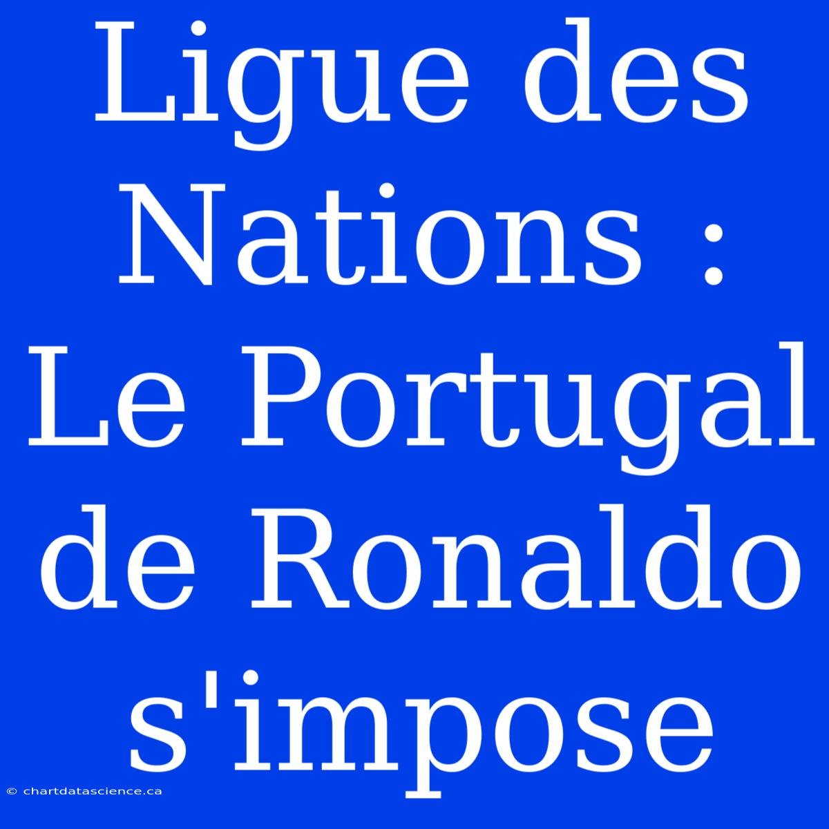 Ligue Des Nations : Le Portugal De Ronaldo S'impose