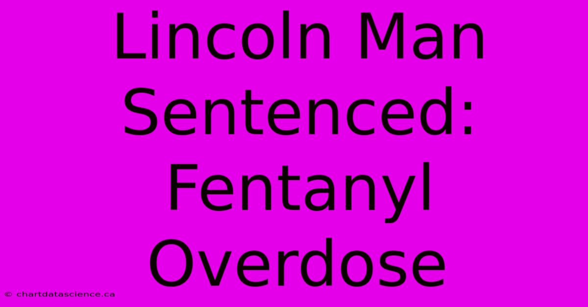 Lincoln Man Sentenced: Fentanyl Overdose