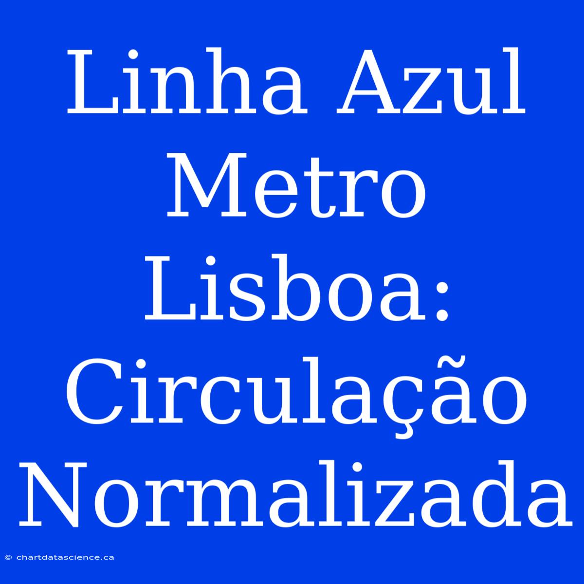 Linha Azul Metro Lisboa: Circulação Normalizada