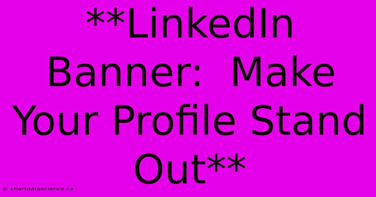 **LinkedIn Banner:  Make Your Profile Stand Out**