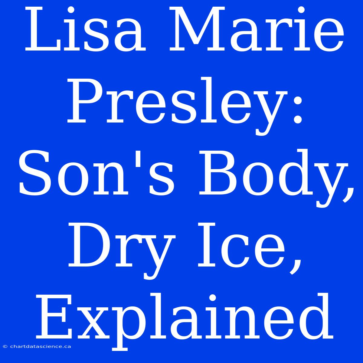 Lisa Marie Presley: Son's Body, Dry Ice, Explained