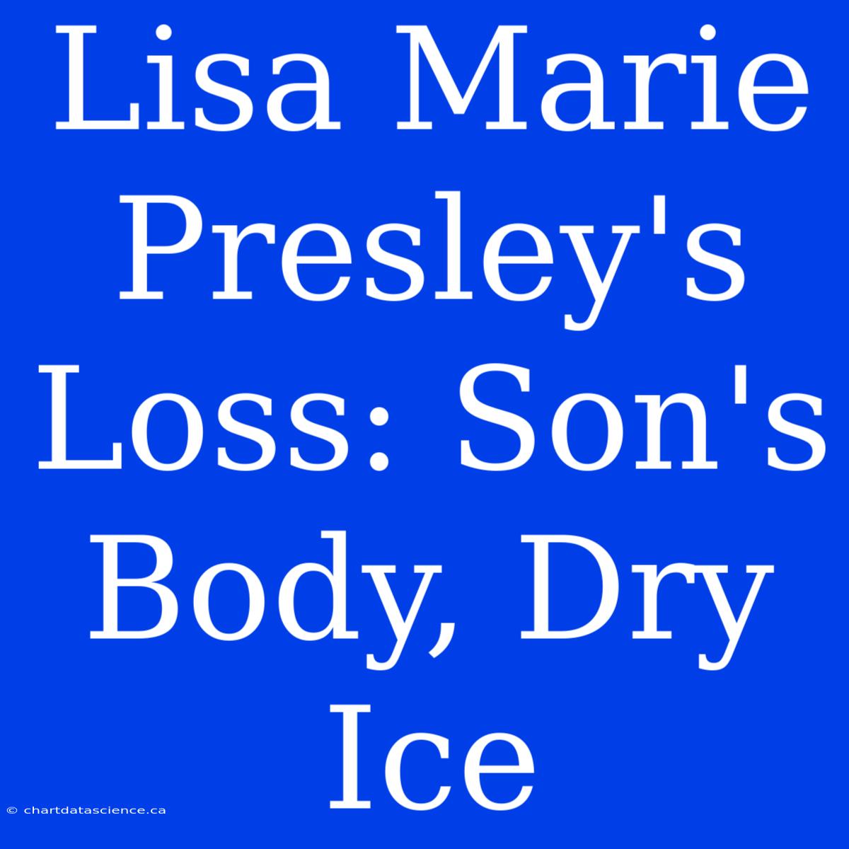 Lisa Marie Presley's Loss: Son's Body, Dry Ice