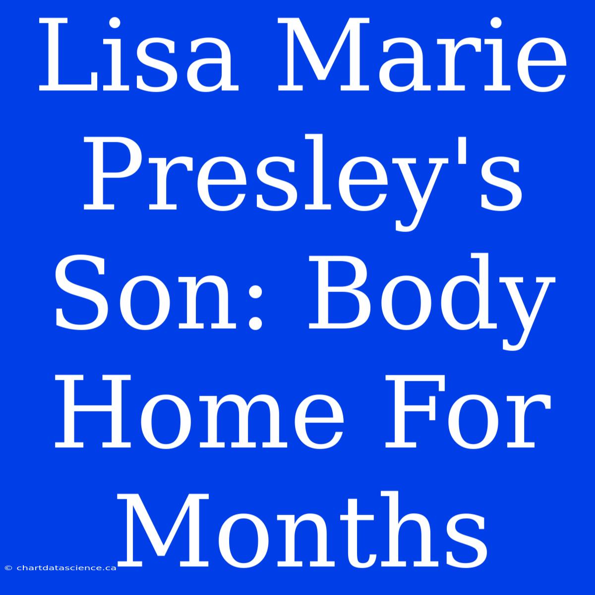 Lisa Marie Presley's Son: Body Home For Months