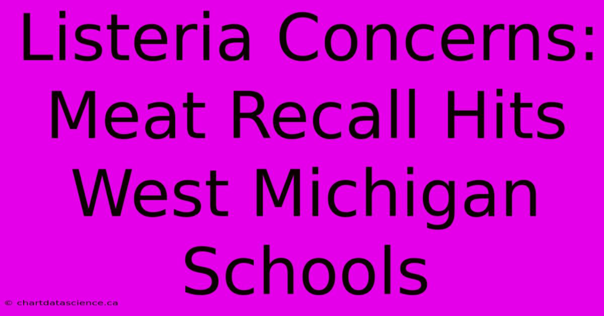 Listeria Concerns: Meat Recall Hits West Michigan Schools