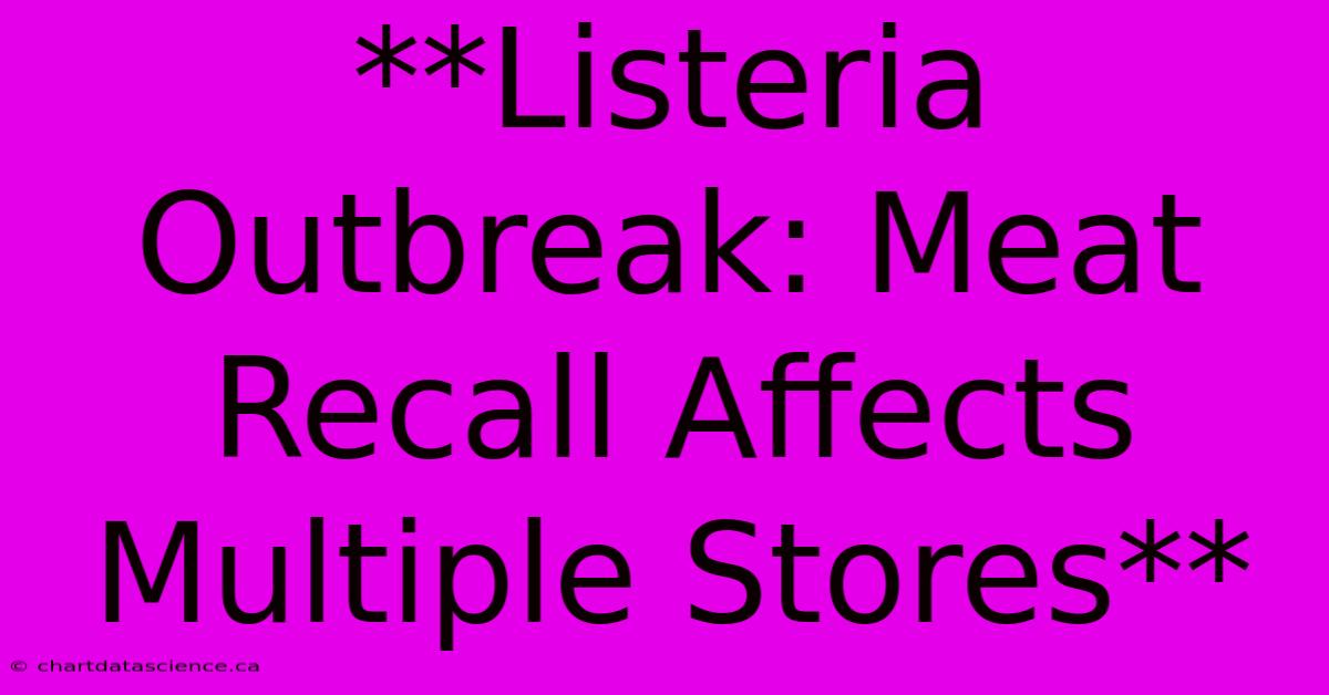 **Listeria Outbreak: Meat Recall Affects Multiple Stores** 