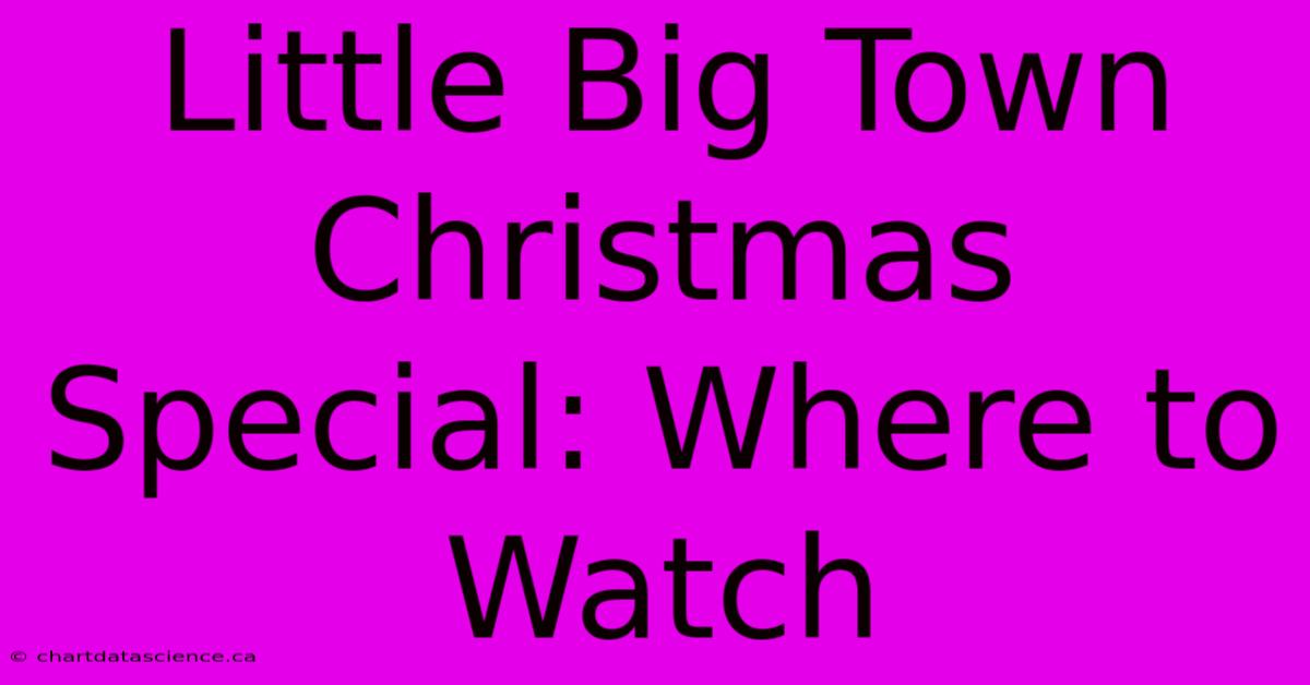 Little Big Town Christmas Special: Where To Watch