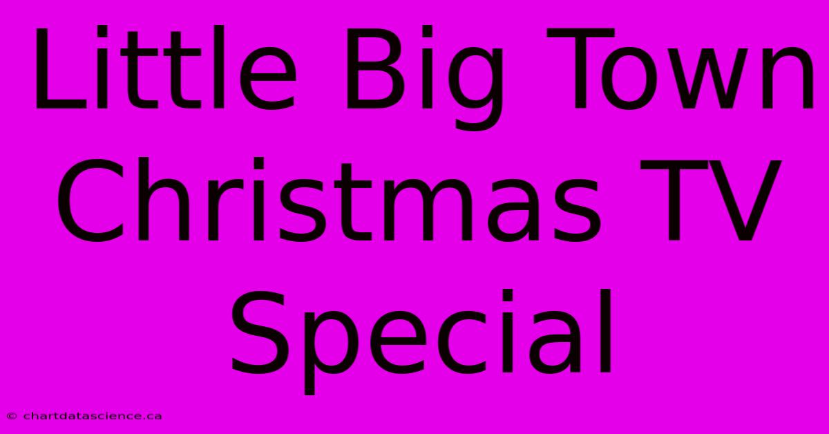 Little Big Town Christmas TV Special