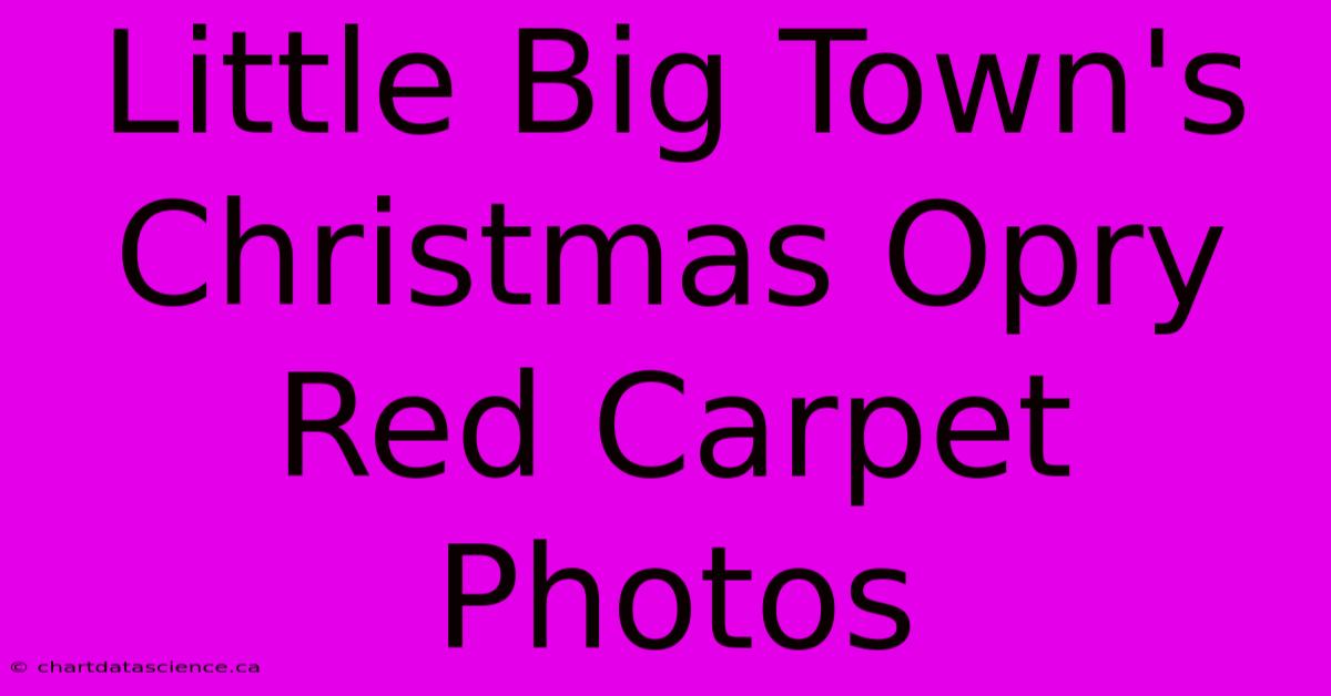 Little Big Town's Christmas Opry Red Carpet Photos