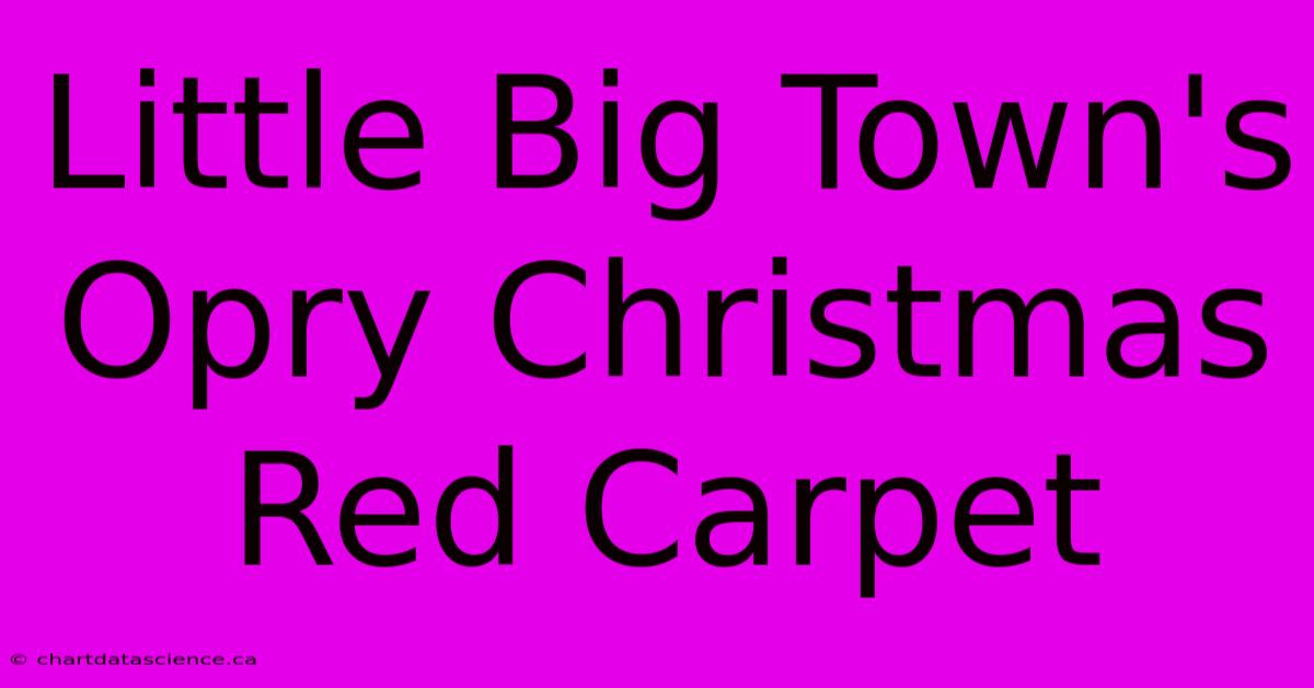 Little Big Town's Opry Christmas Red Carpet