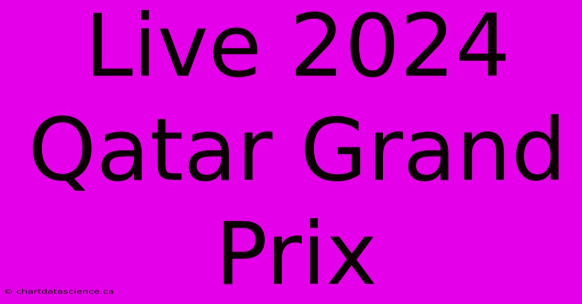 Live 2024 Qatar Grand Prix