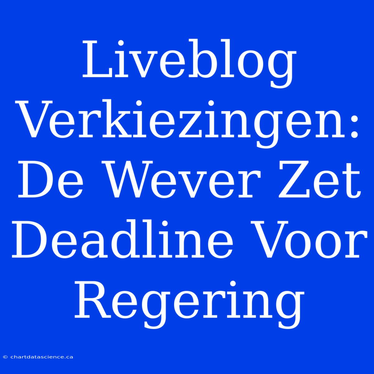 Liveblog Verkiezingen: De Wever Zet Deadline Voor Regering