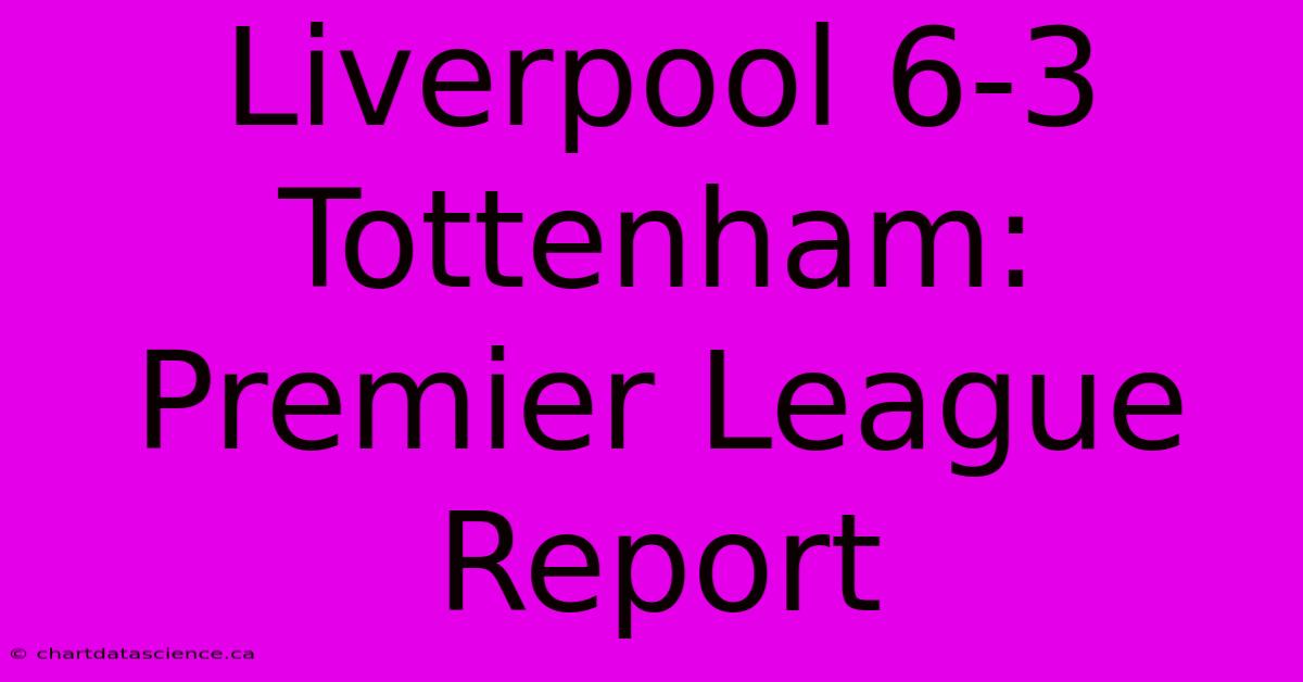 Liverpool 6-3 Tottenham: Premier League Report