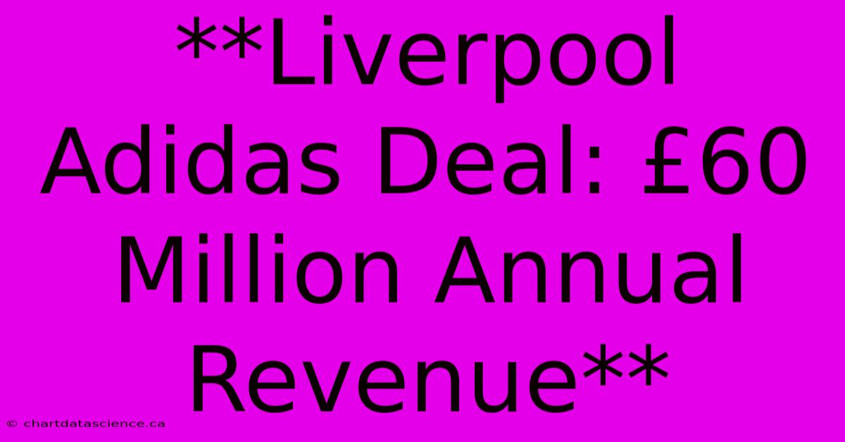 **Liverpool Adidas Deal: £60 Million Annual Revenue** 