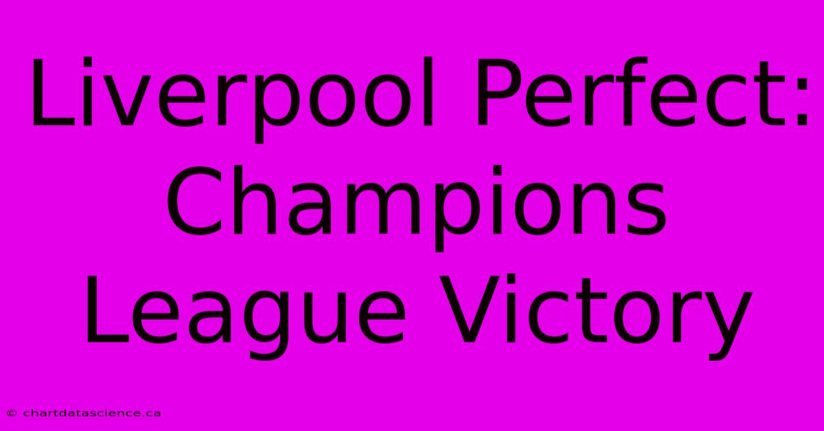 Liverpool Perfect: Champions League Victory