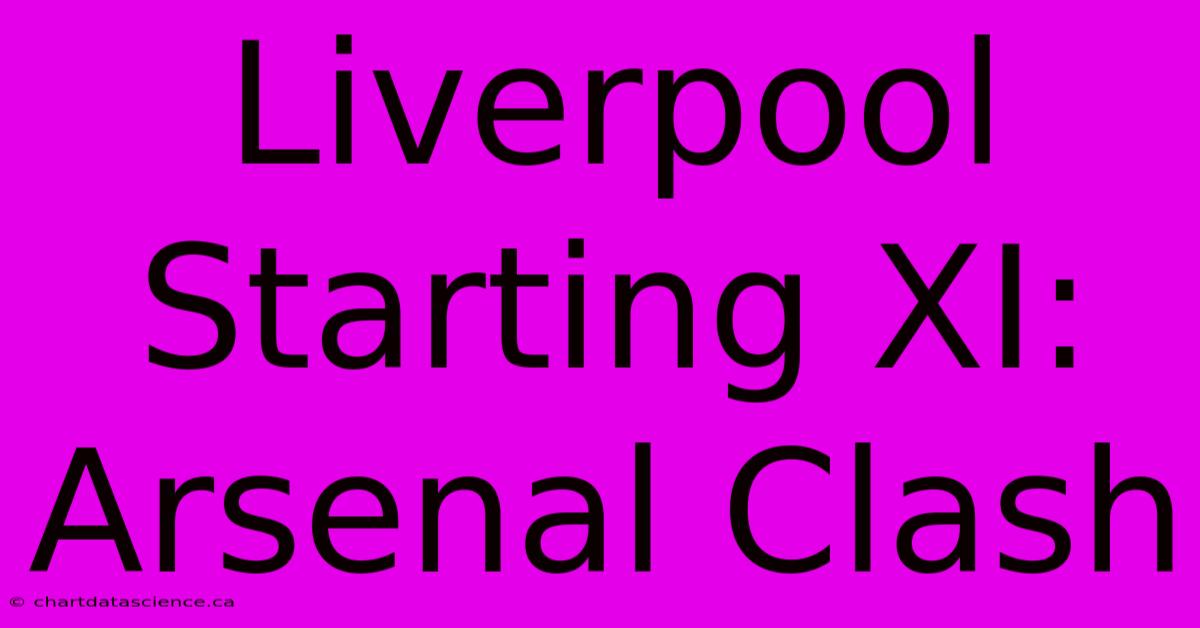 Liverpool Starting XI: Arsenal Clash