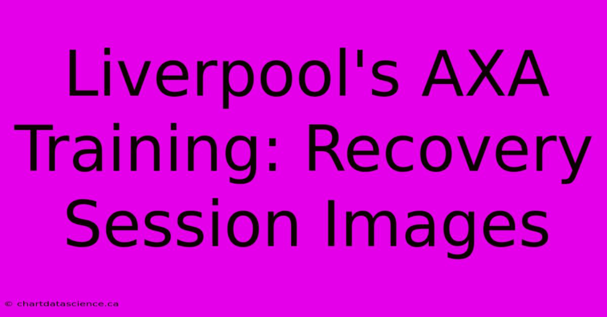 Liverpool's AXA Training: Recovery Session Images