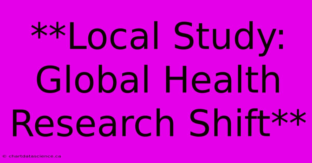 **Local Study: Global Health Research Shift**