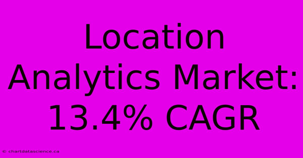 Location Analytics Market: 13.4% CAGR